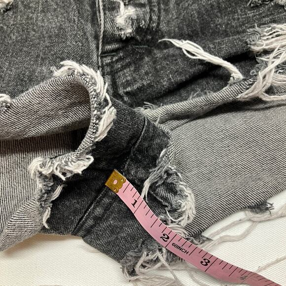 Lawman Premium Special Reserve Women's Size 9 Black Cut Off Denim Shorts VINTAGE - Picture 11 of 12